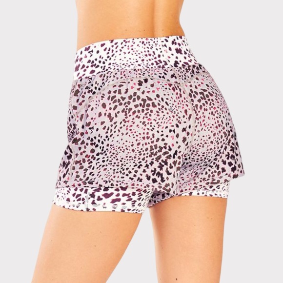 Fabletics - Olesia 2-in-1 Short - Spotted Orchid/Gray - Size S - Picture 2 of 7